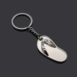 Slippers - microfoon - verkeerslichten - metalen sleutelhangerSleutelhangers
