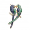 Double parrots - elegant broochBroches