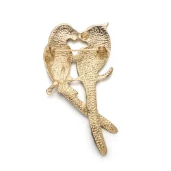 Double parrots - elegant broochBroches