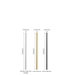 Reusable - stainless steel drinking strawsBar producten