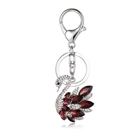 Crystal swan - keychainSleutelhangers