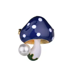 Paddestoel met parel - elegante brocheBroches