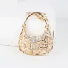Crystal handbag with D letter - keychainSleutelhangers