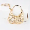 Crystal handbag with D letter - keychainSleutelhangers