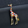 Enamel giraffe - elegant broochBroches
