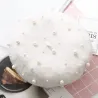 Elegant wool beret with pearls - hatHats & Caps