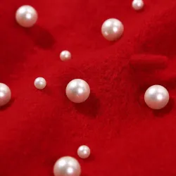 Elegant wool beret with pearls - hatPetten & Hoeden