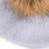 Elegant beret with fur pom-pomPetten & Hoeden