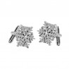Silver snowflakes - cufflinks