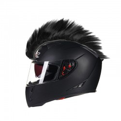 Punk style hair for motorcycle & ski helmetsVerlichting