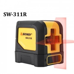 Sndway - self levelling laser - green & red beam - 2 cross lines - rotary measuring tool