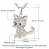 Crystal kitten - elegant necklaceHalskettingen