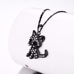 Kristall Kitten - elegante Halskette
