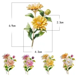 Crystal daisy - an elegant broochBroches