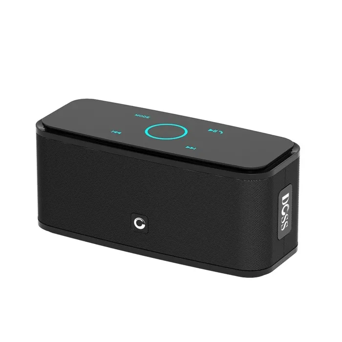 DOSS SoundBox - 2 * 6W - Bluetooth-luidspreker - aanraakbediening - draadloos - stereogeluid - bas - ingebouwde microfoonBlue...