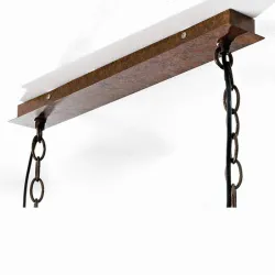 Vintage - hanging bottles holder - iron ceiling lamp - E27 LEDLights & lighting