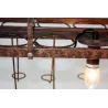 Vintage - hanging bottles holder - iron ceiling lamp - E27 LEDLights & lighting