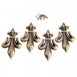 Antique brass - decorative corner protectors for furniture 4 piecesMeubels