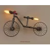 Bicycle & water pipe - vintage LED Edison light - wall lampWandlampen