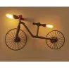 Bicycle & water pipe - vintage LED Edison light - wall lampWandlampen