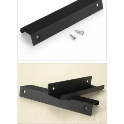 Gold - silver - black - hidden furniture door handles - zinc alloyFurniture