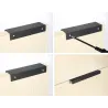 Gold - silver - black - hidden furniture door handles - zinc alloyFurniture