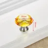 Furniture handles with screws - crystal knobs - 30mm - 5 piecesFurniture